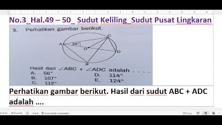 Perhatikan gambar berikut Hasil dari sudut ABC  ADC adalah … [upl. by Karalynn]