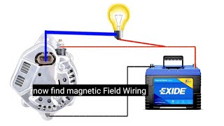 Aalternator wiring diagram  car alternator wiring diagram  alternator connection diagram [upl. by Savart890]