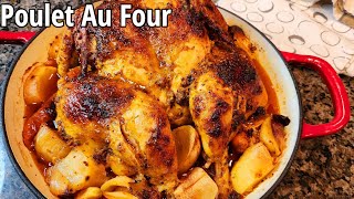 Poulet Rôti Au Four  Poulet Super Juteux  Diner Express Avec Pommes de Terre [upl. by Haissi]