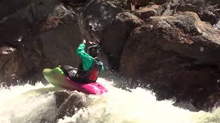 Whitewater Kayaking Bailey CanyonJackson Kayak Rockstar 40 [upl. by Chancey937]