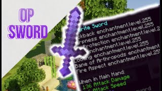 How to get an Op Sword in Vanilla Minecraft Commands 119 all best sword enchantments maxed out [upl. by Arretal903]