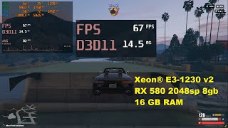 FIVEM RP GTA V GRÁFICOS NO BAIXO  XEON E31230 v2  RX 580 2048SP 8GB [upl. by Mungovan]