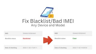 How to Fix Bad IMEI Blacklist on any Phone Unblacklist Bad ESN [upl. by Ardnekahs]