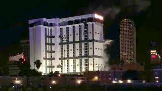 Riviera Hotel amp Casino Implosion  Monaco Tower [upl. by Eimiaj]