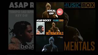 Vocal OFF vocal ON shorts asaprocky beats trap rap hiphop music musicboxbeat mbb [upl. by Brighton699]