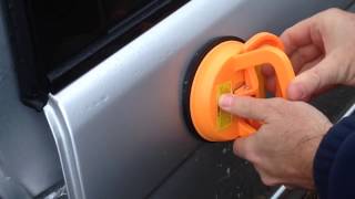 DENT REMOVAL Harbor Freight Dent Puller Suction Cup Review [upl. by Yblocaj]