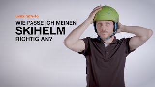 Wie passe ich meinen Skihelm richtig an  uvex howto [upl. by Faunie]