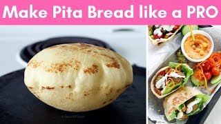 How to make Pita Bread at home like a PRO without oven [upl. by Nobell]