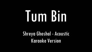 Tum Bin  Shreya Ghoshal  Karaoke With Lyrics  Only Guitar Chords [upl. by Ilime]