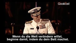 Admiral William McRaven  Change the World Deutsche Untertitel [upl. by Tremaine21]