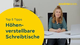 Höhenverstellbarer Schreibtisch Worauf Du unbedingt achten solltest  Top 5 Tipps [upl. by Hamlani]