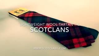 Wool Tartan Tie in 500 Tartans from ScotClans [upl. by Berardo]