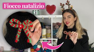 Fiocco Natalizio Facile con lUncinetto 🎄✨ [upl. by Alim]