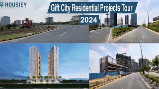 GIFT City Residential Projects Tour 2024  Construction Updates Pricing Offers ROI  Ahmedabad [upl. by Drusus]