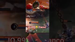 IQ 999 Franco 😂💯😘🤣 mobilelegends mlbb chouu ml bassmusic basssong chou franco iq999 [upl. by Aved779]