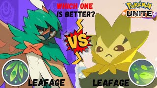 Decidueye vs Eldegoss Leafage Which one is better  Pokemon UNITE [upl. by Francisca]