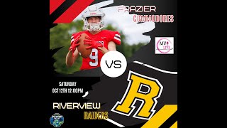 MVI Live  Riverview vs Frazier  Football  101224 [upl. by Ardnossak144]