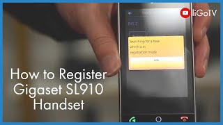 How To Register a Gigaset SL910 Handset [upl. by Zeni]