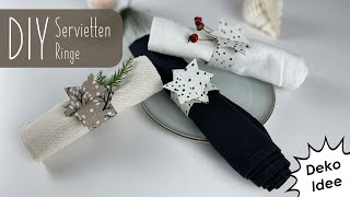 DIY Sternen Serviettenringe selber Nähen  Milchtüten Upcycling  Weihnachtsdeko [upl. by Nelan176]