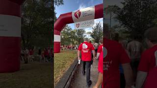 Heart Walk ♥️ heart americanheartassociation healthylifestyle workout goodcause givingback [upl. by Weinberg]