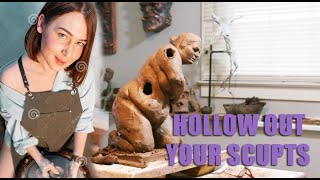 How to hollow out your ceramic sculptures and why [upl. by Brinn]