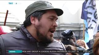 Argentinians protest IMF negotiations [upl. by Prisilla373]