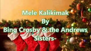 Mele Kalikimaka with Lyrics By Bing Crosby amp the Andrews Sisters [upl. by Ide]