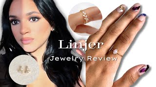 LINJER REVIEW  Modern amp Affordable Gold Jewelry [upl. by Theodore]