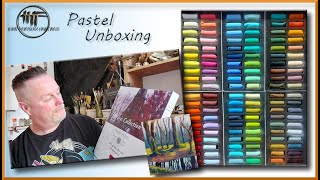 sennelier soft pastel unboxing and painting [upl. by Rakso845]