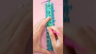 Rainbow Loom Fairy Lace bracelet ASMR 🧚‍♀️🌈 learn how to make this on our channel rainbowloom [upl. by Durgy]