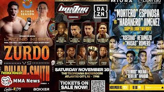 MMA News Latest Boxing tonight November 16 2024 What are the fights lined up [upl. by Mcmahon]