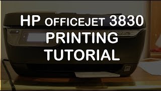 HP Officejet 3830 Wireless Printing  Mac Book review [upl. by Nirrok383]