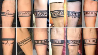 15 Armband tattoo with name tattoo  Armband tattoos  name tattoos for boys [upl. by Eelyk]