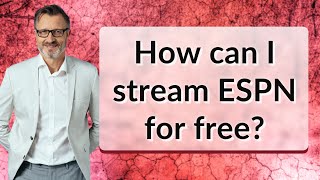 How can I stream ESPN for free [upl. by Hayott]