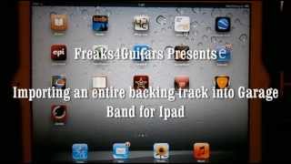 Adding Backing Track to GarageBand for Ipad [upl. by Aikkan]