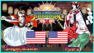 Samurai Shodown VI  Sieger Blaster 🇺🇸 VS 🇺🇸 Puera  FLYCAST FIGHTCADE 2 [upl. by Venu]