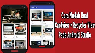 Tutorial Cardview  Recyclerview Android Studio [upl. by Schmeltzer]