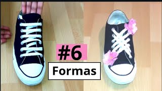 6 Formas divertidas de atar tus agujetas Como amarrar tus cordones facil [upl. by Lach]