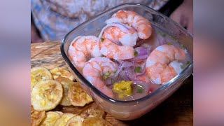 Ceviche de camarón ecuatoriano [upl. by Charmane]