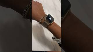 Apple Watch Series 9  Gold Milanese Loop Unboxing  Kendra Kenshay [upl. by Eelarol]