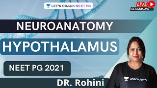 HYPOTHALAMUS  Neuroanatomy  NEET PG 2021  Dr Rohini [upl. by Mya]