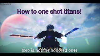 How to be able to one shot Abnormal Abberant Titans  AOTRevolution [upl. by Ogeid]