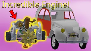 The Most Interesting Engine In The World 😍 Citroen 2CV  How does it work in 3D [upl. by Nna953]