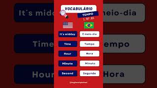 Horas em inglês  Vocabulário dicainglesingles [upl. by Aysab750]