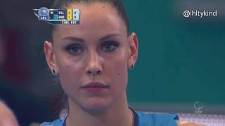 Nataliya Goncharova highlight in European Volleyball Champions [upl. by Aneetak]