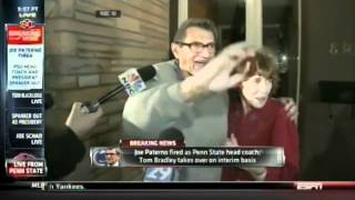 Joe Paterno Addresses Students And Media On His Lawn [upl. by Macdonald]