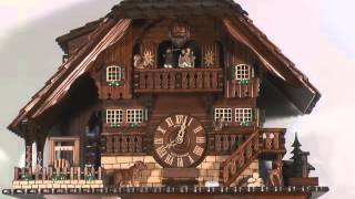 Cuckoo Clock 8daymovement ChaletStyle 58cm by Anton Schneider [upl. by Allenod846]