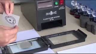 Photosensitive Seal Machine Rubber Stamp Machine Flash Stamp Machine [upl. by Elbart120]