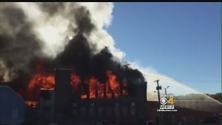 7Alarm Fire Destroys Vacant Haverhill Mill [upl. by Sisi]