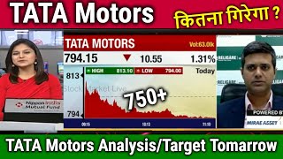 TATA Motors share news todaykitna giregahold or sell tata motors share analysistarget tomarrow [upl. by Aivatnohs]